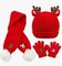 Winter Warm Set Xmas Tree Reindeer Hat Scarf Gloves for Toddler Boys Girls 1-8 Year Christmas Beanie Hat Scarf Gloves for Kids